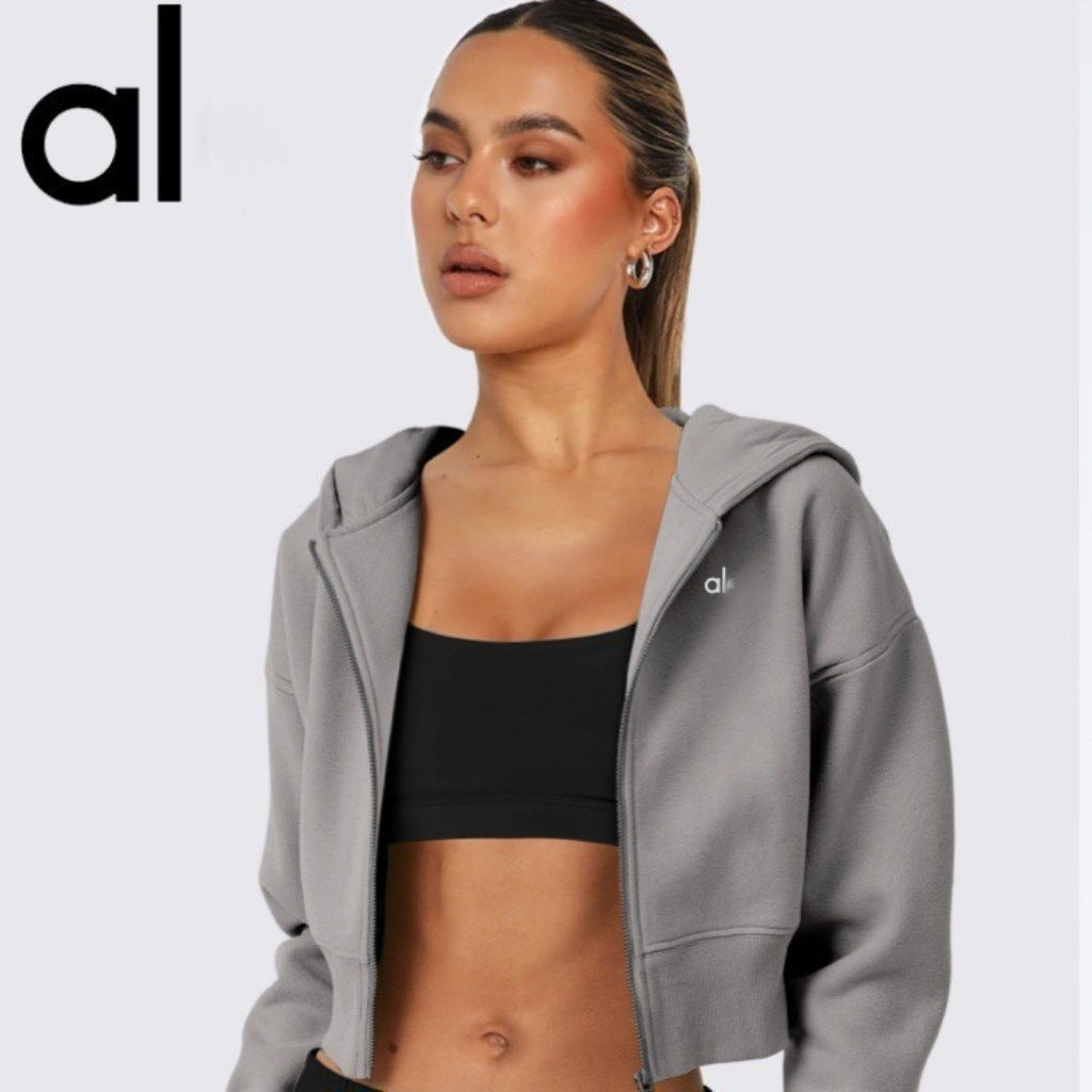 Women's Cropped Hoodie AL 2026 | Hood And Zipper