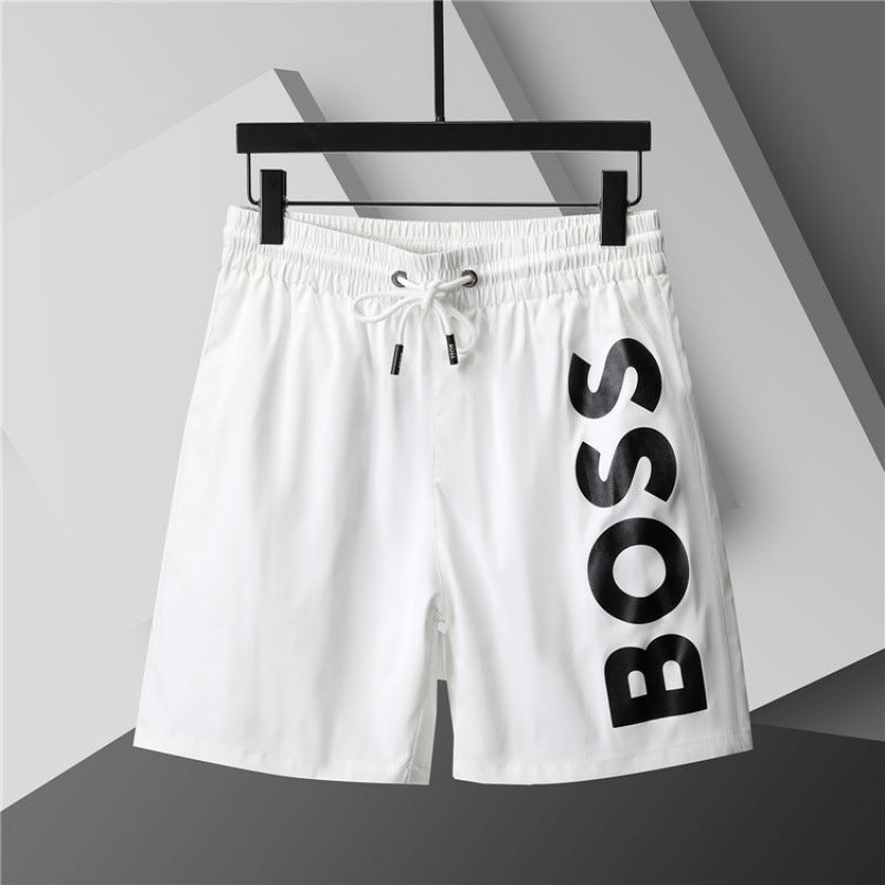 Nuevos pantalones cortos 3D transfronterizos para verano, pantalones cortos de playa de cinco puntas con cinturón, ropa masculina, unisex, versátil y transpirable, estilo británico de moda en comercio exterior