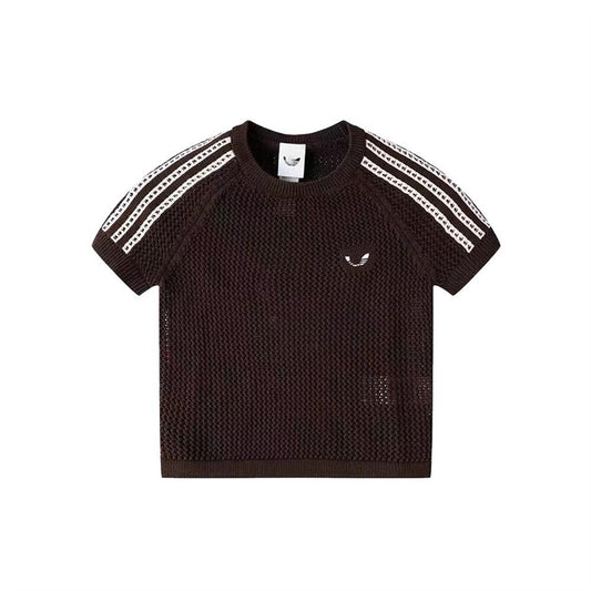 Women's Short Sleeve Pointelle Clover T-Shirt