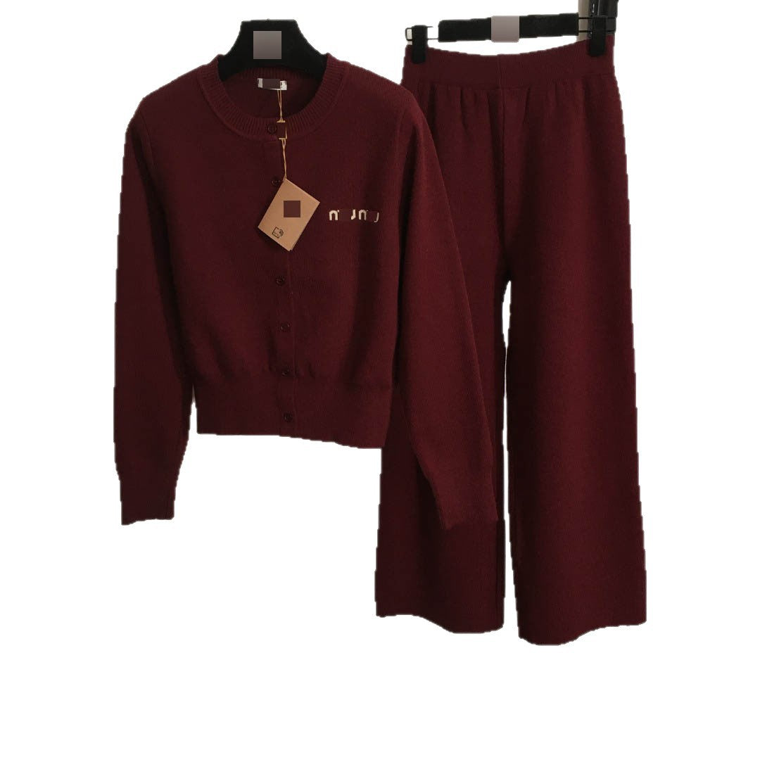 Conjunto De Punto MM | Cárdigan Y Pantalón