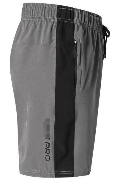 Pantalones cortos casuales elásticos de cuatro caras para hombre de marca del fabricante