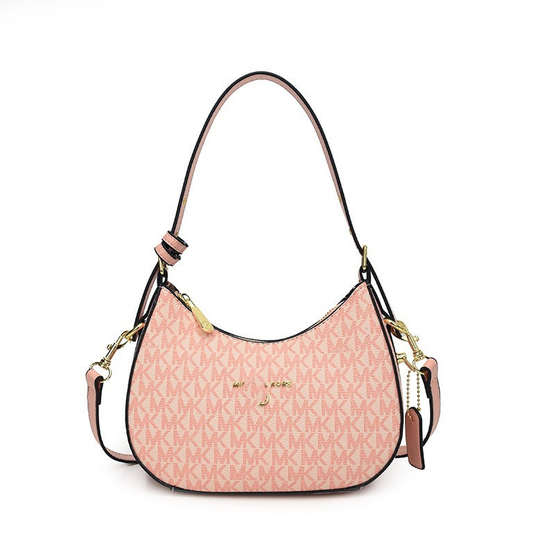 Bolsa de axilas para mujer 2025, nueva y de moda francesa de nicho de alta gama, bolso cruzado de un hombro y media luna