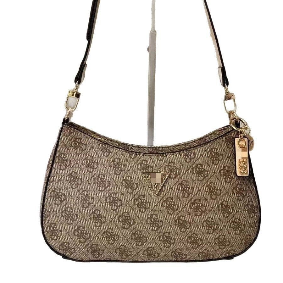 GS Adivina la nueva bolsa europea y americana sencilla de suegra, bolsa de bolita de color sólido para bolsas, solapa cruzada de un hombro