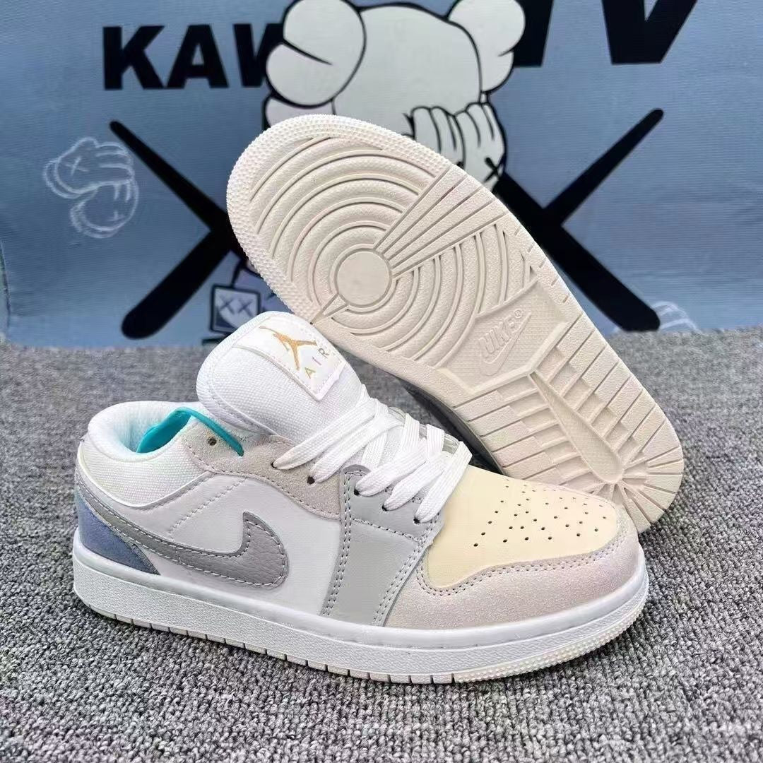 N Unisex Black and White AJ1 Sneakers | With Box