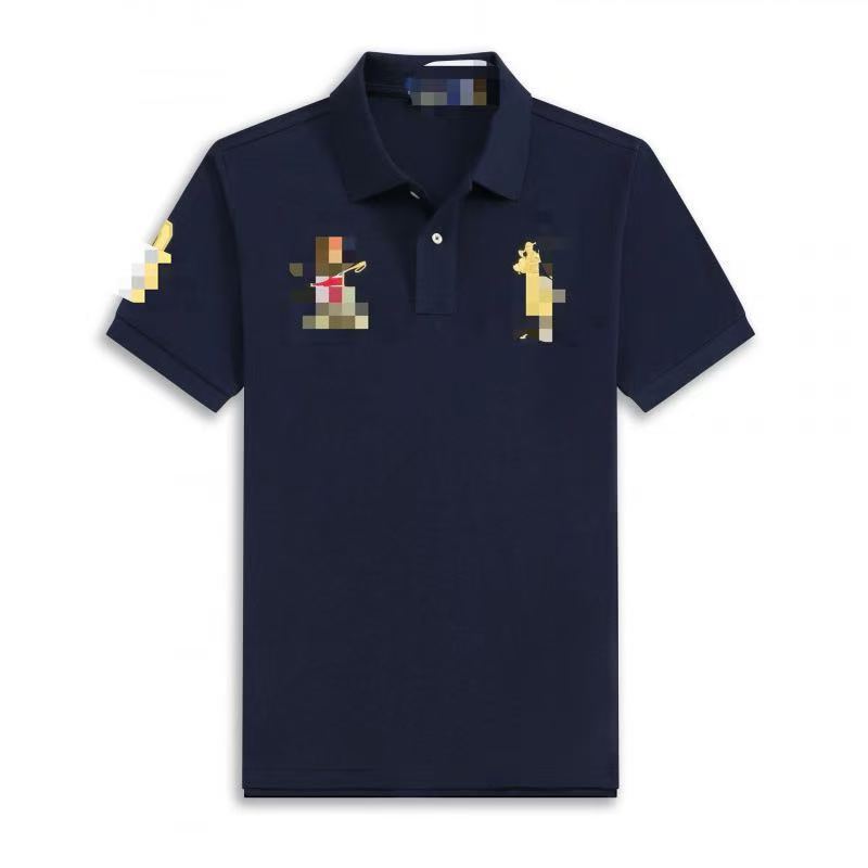 Polo de verano transfronterizo 2026 Casual de moda malasia de manga corta con estampado de corona malaya slim fit al mayorista