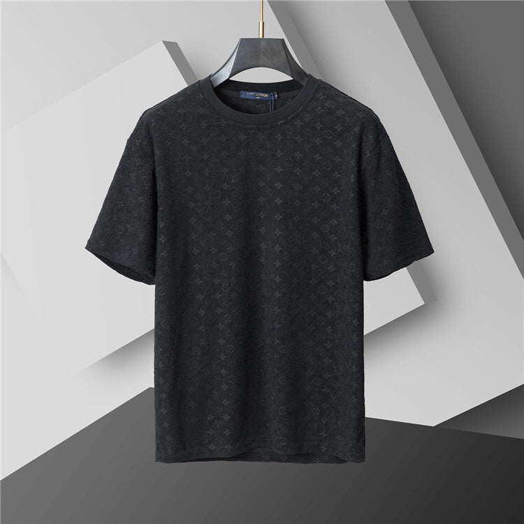 Camiseta de repuesto de algodón de lujo de alta gama transfronteriza, de manga corta de cuello redondo, moda veraniega, dropshipping casual versátil 1