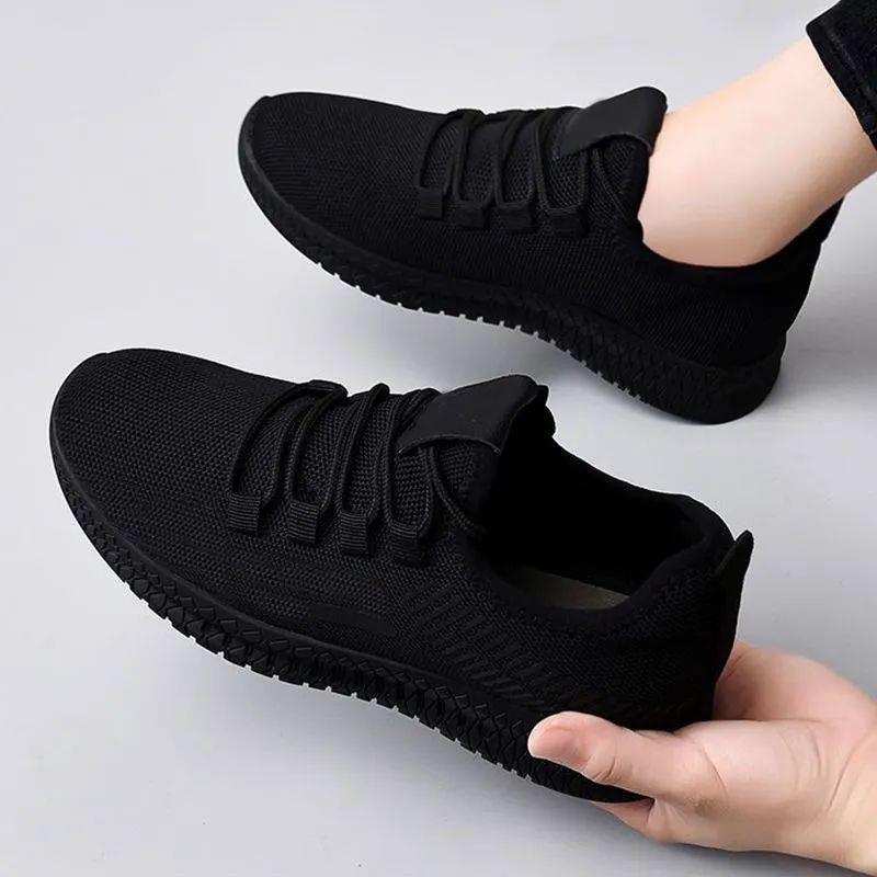 Zapatos negros completos, zapatos de cocina impermeables y antideslizantes de cuero de mujer, zapatos negros puros, ligeros y no cansados, zapatos negros pequeños