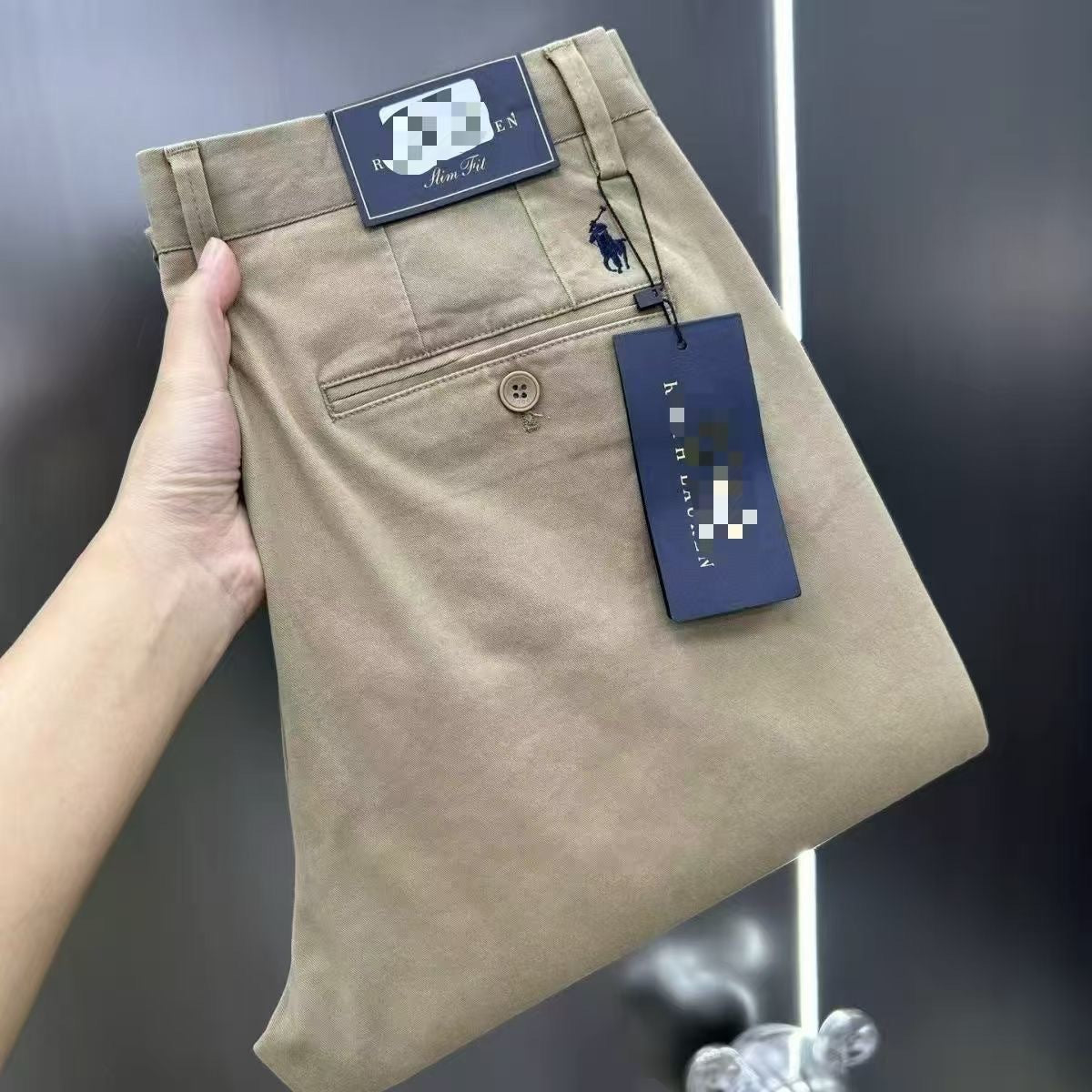 Pantalon décontracté pour homme | Coupe droite infroissable