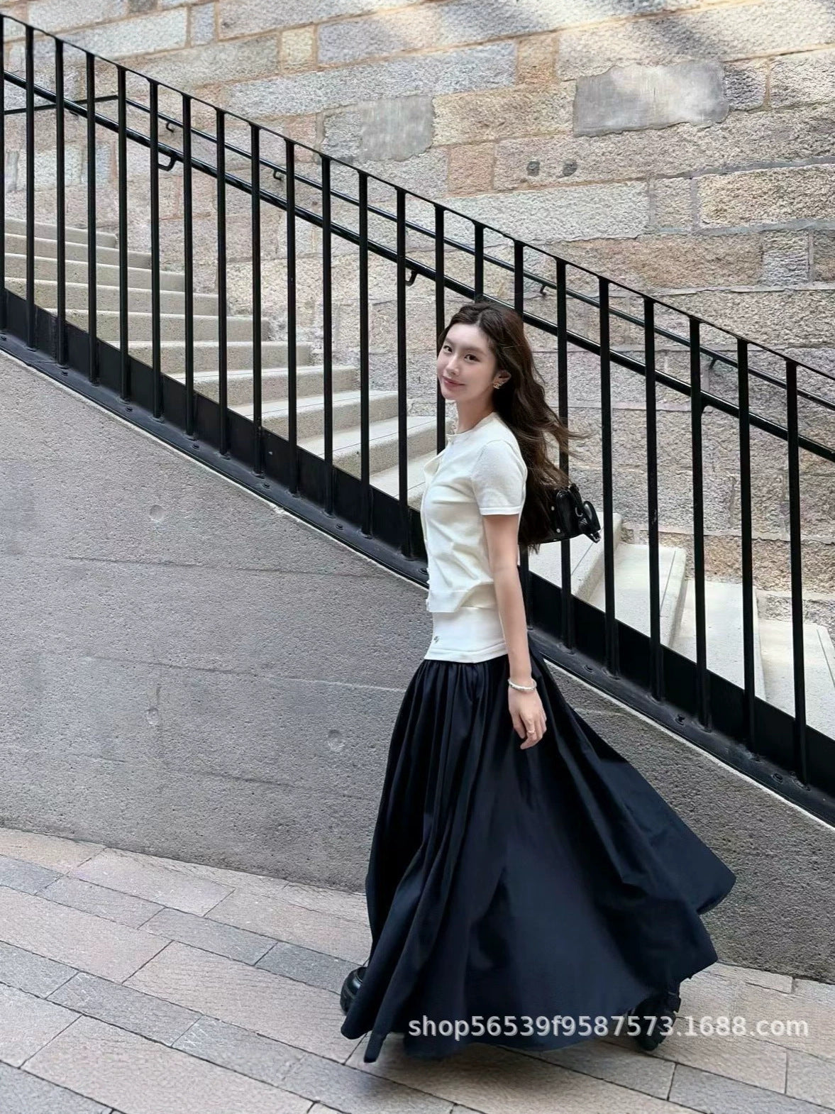 Falda Línea A Cintura Elástica Versátil Mujer | Primavera Verano