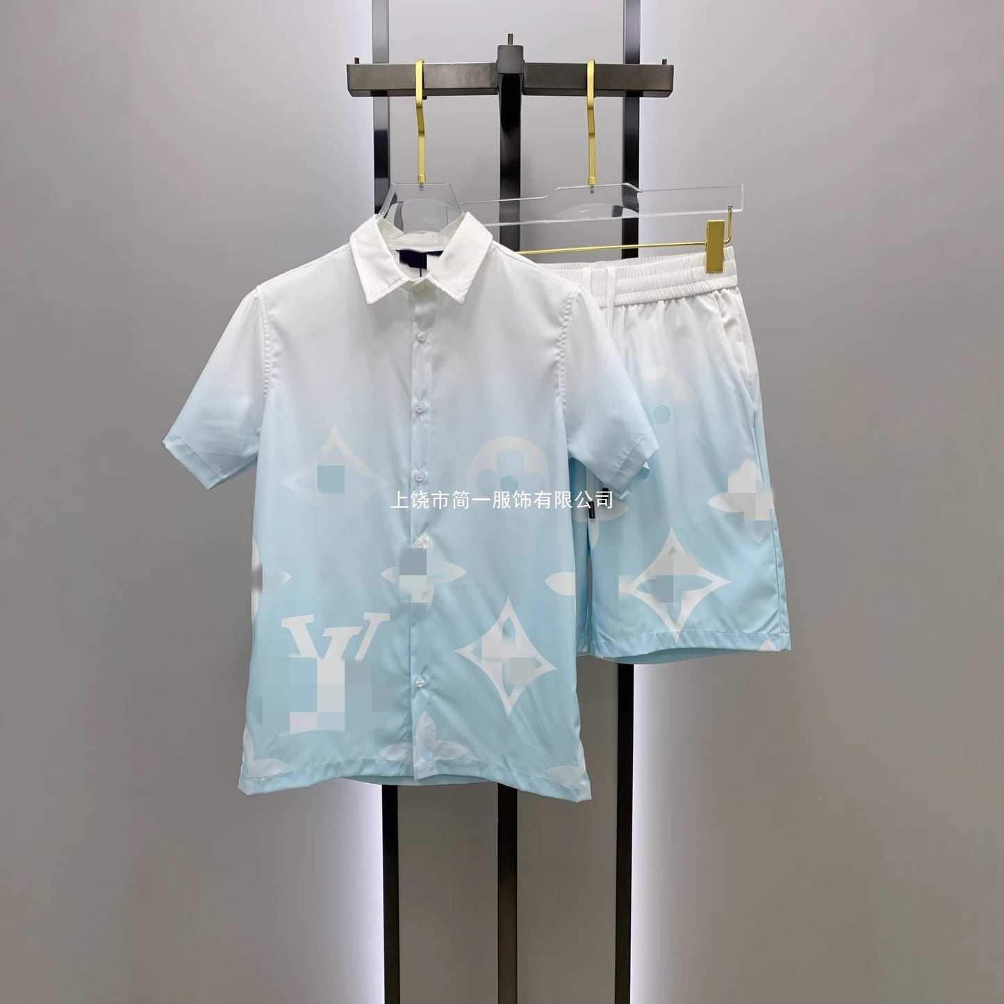Conjunto Camisa y Pantalón Corto Hombre | Estilo Europeo Verano