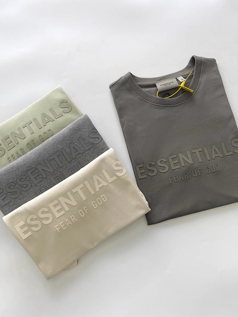 FOG Essentials Camiseta Letras Pecho | Streetwear Unisex Casual