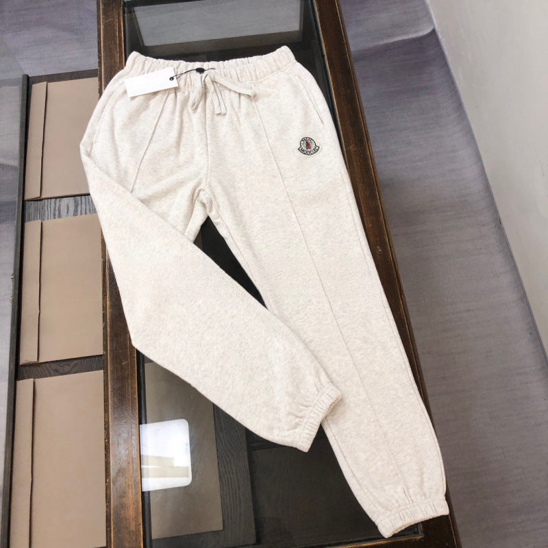 Nuevos pantalones de chándal originales de otoño e invierno de Mengkou Miao con gomas elásticas y pantalones de punta de moda de marca para hombre, pantalones rectos de pierna recta