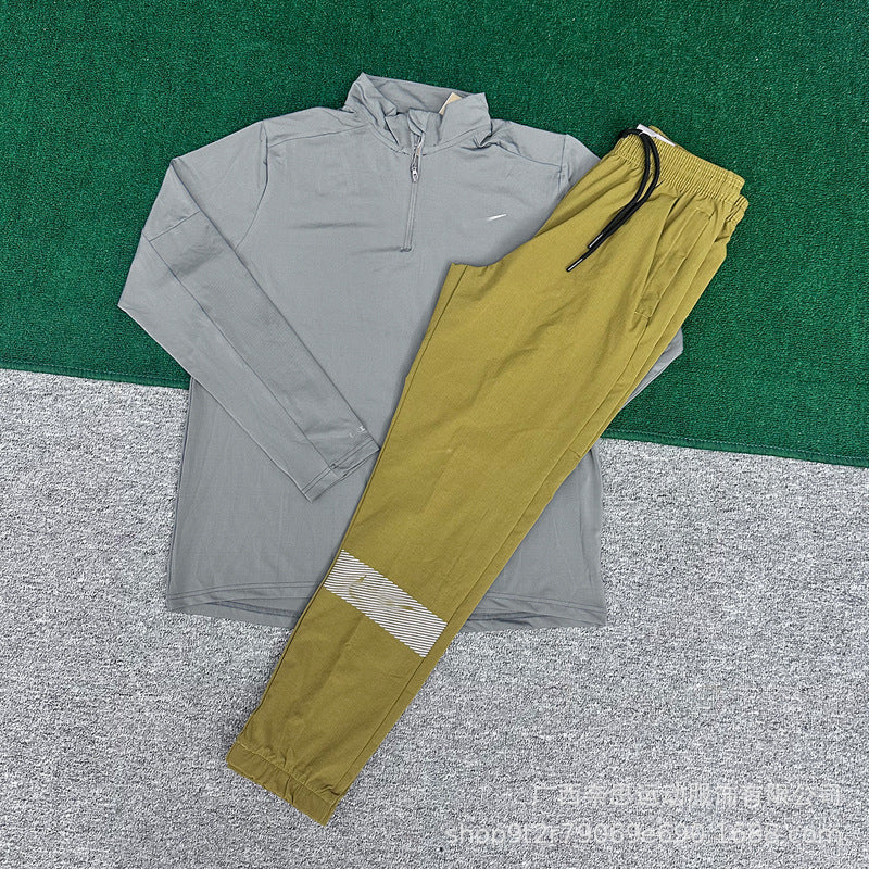 Men's Long Sleeve Fitness Set | Breathable Loose Pants