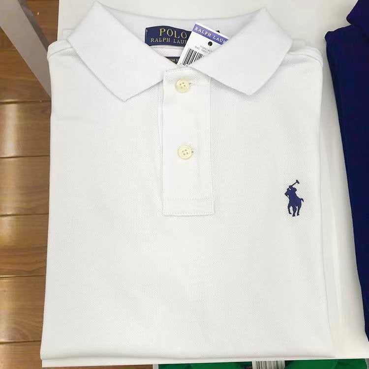 Polo Manga Corta Bordado Poni Hombre | Verano Solapa Casual