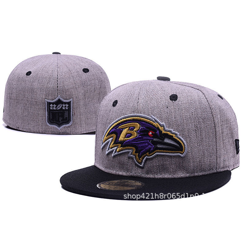 Baseball-Cap, geschlossene Rückseite, flacher Schirm, Mix | Unisex, verstellbar, gebogener Schirm