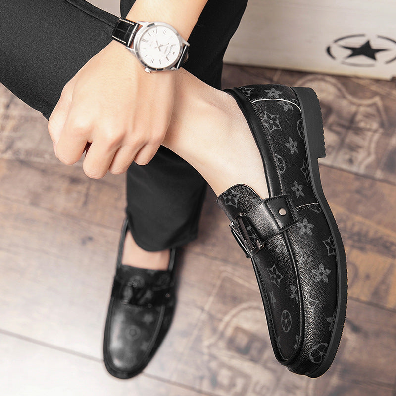 Mocasines clásicos de moda para hombres, parte superior suave de cuero auténtico, suela suave, zapatos casuales de cuero para hombres