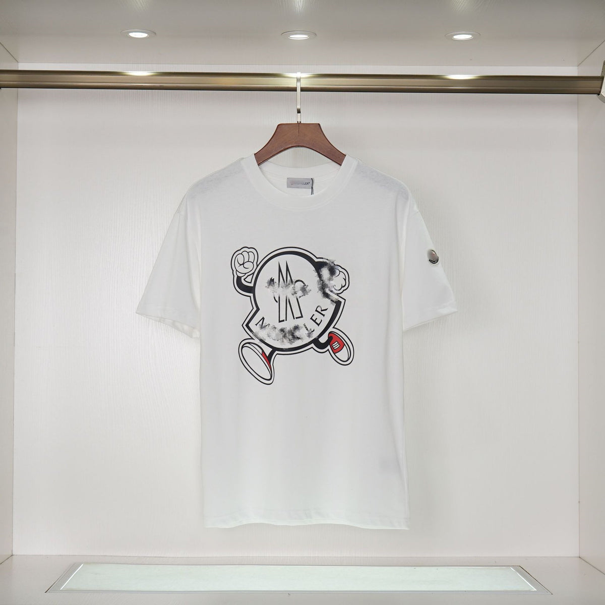 Camiseta Bordada Hombre MON | Cuello Redondo