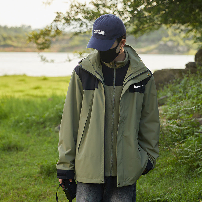 Plaid Mountaineering Windbreaker Jacket | Outdoor Premium