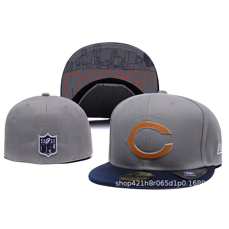 Baseball-Cap, geschlossene Rückseite, flacher Schirm, Mix | Unisex, verstellbar, gebogener Schirm