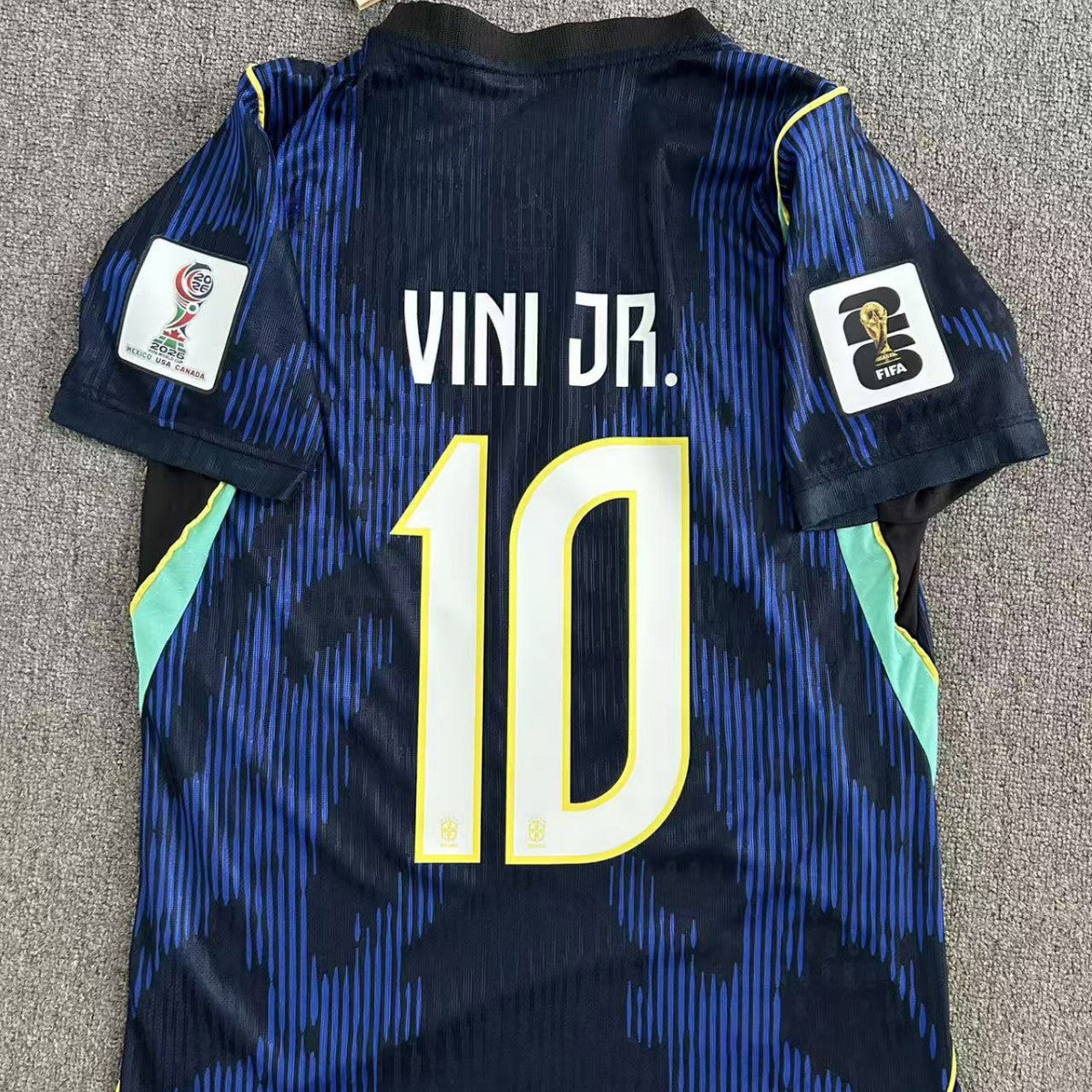 Francia, Brasil, Portugal, España, Argentina, número de partido en casa 19, Yamal, camiseta de fútbol, edición fan