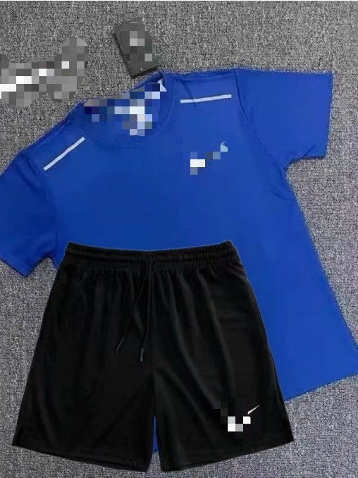 Deportes de verano, baloncesto, fitness, entrenamiento de atletismo masculino y femenino, manga corta, secado rápido, pantalones cortos de atletismo, conjuntos de ropa deportiva