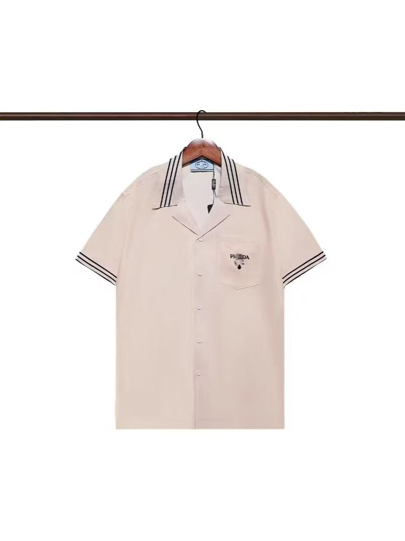 Chemise homme imprimée P | Col et boutons