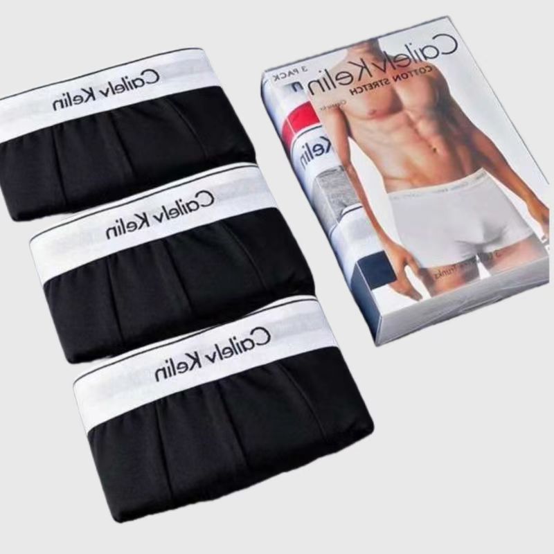 Boxers de ropa interior masculina transfronteriza, pantalones cortos finos de algodón modal finos y transpirables, caja regalo de 3 piezas