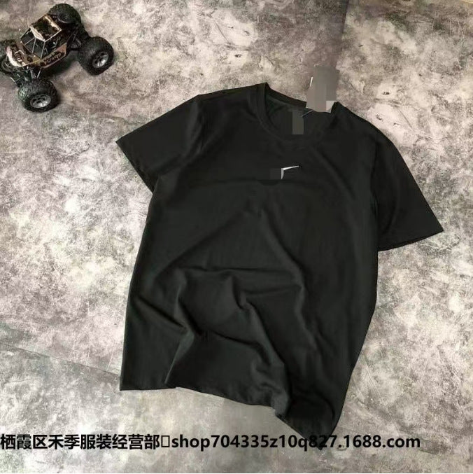 Camiseta Algodón Gancho Bordado Holgada Unisex