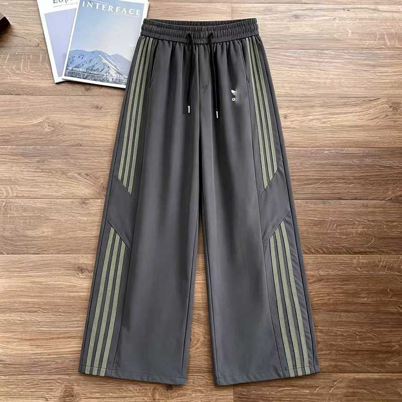 Three-Stripe Pants A | Casual Wide Leg