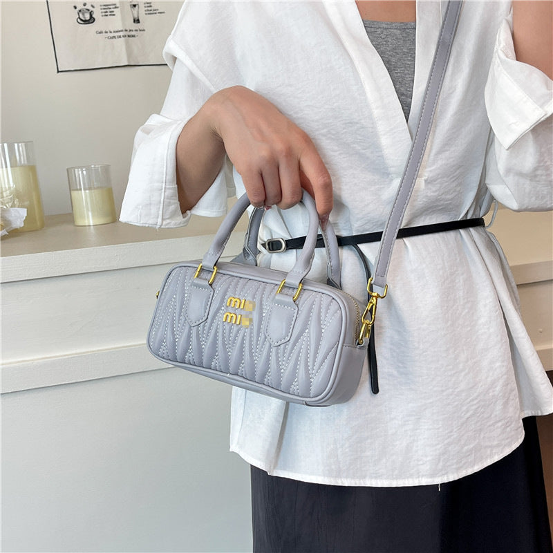 Bolso de bolos de alta gama y de moda cuidadosamente seleccionado, nuevo bolso Boston 2025, bolso cruzado versátil de hombro para mujer