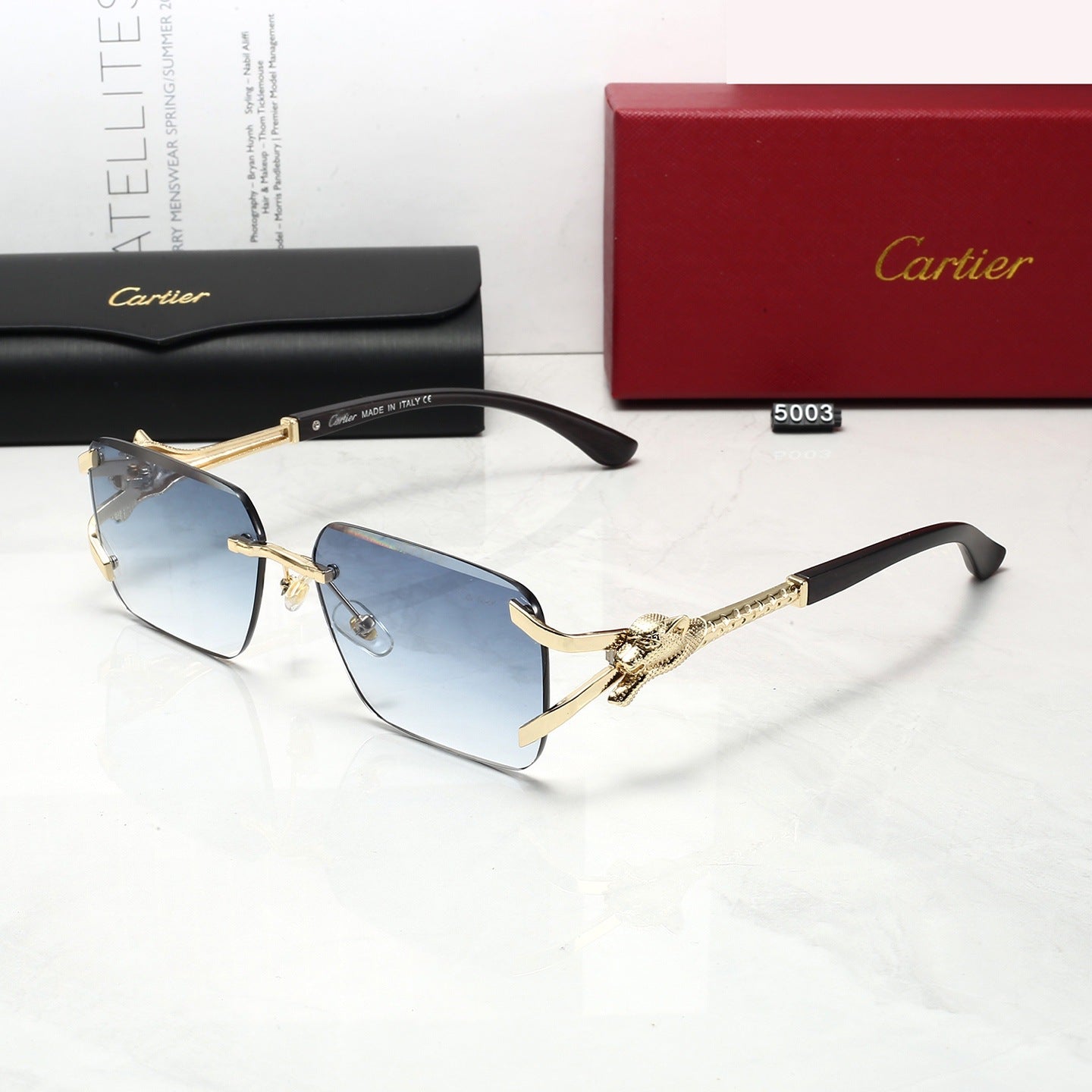 Gafas de Sol Estilo INS Sin Montura Mujer Protección UV
