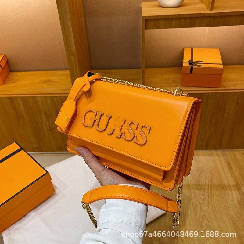 Bolso pequeño transfronterizo para mujer 2024 de moda de moda femenina bolso de un hombro con cadena cruzada con cadena, bolsos cuadrados pequeños