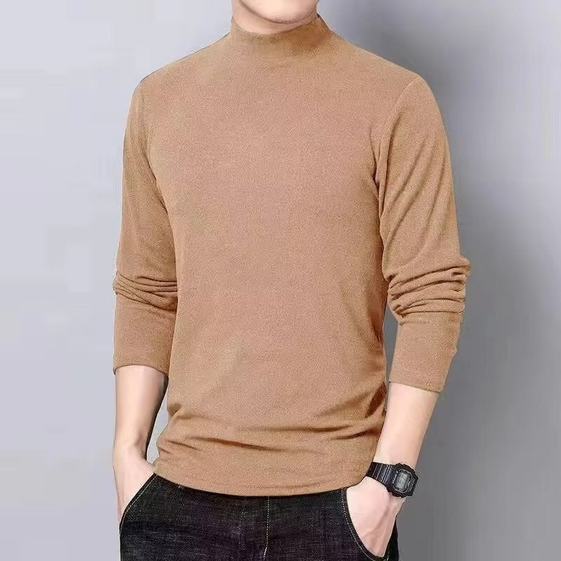 Camiseta Terciopelo Manga Larga Hombre | Moda Invierno