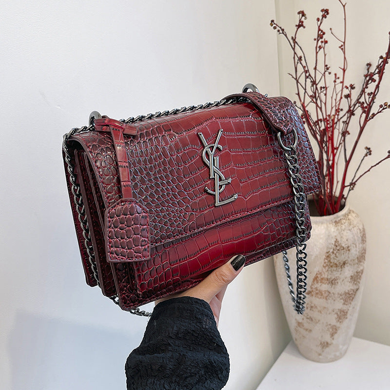 Bolsos transfronterizos para mujer 2026 nueva cadena vintage europea y americana de alta gama, bolso familiar Yang de moda bandolera de un solo hombro
