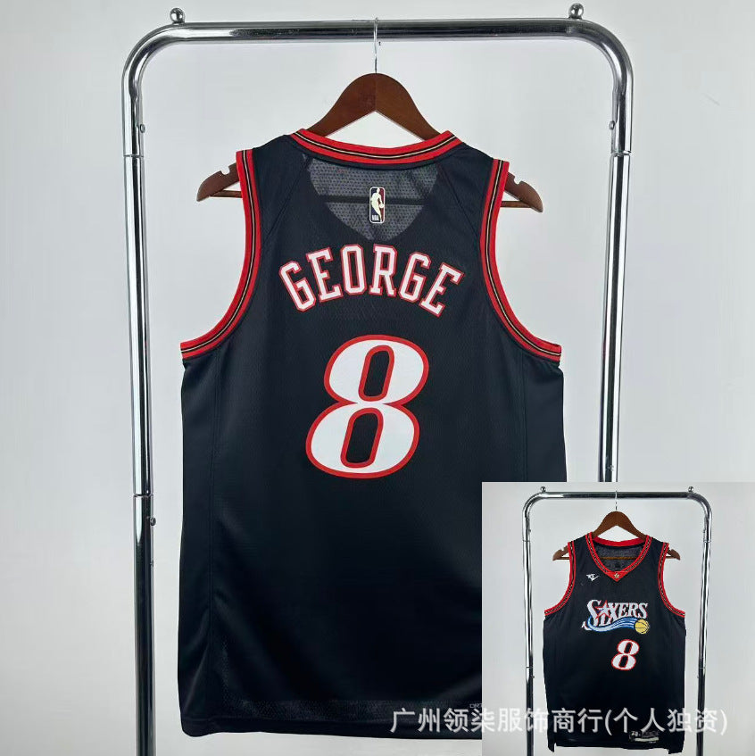 Nuevas camisetas populares de baloncesto: camisetas al por mayor prensadas en caliente para los Lakers, Cavaliers, 76ers, Bulls, Clippers, Warriors, Curry, James y Harden