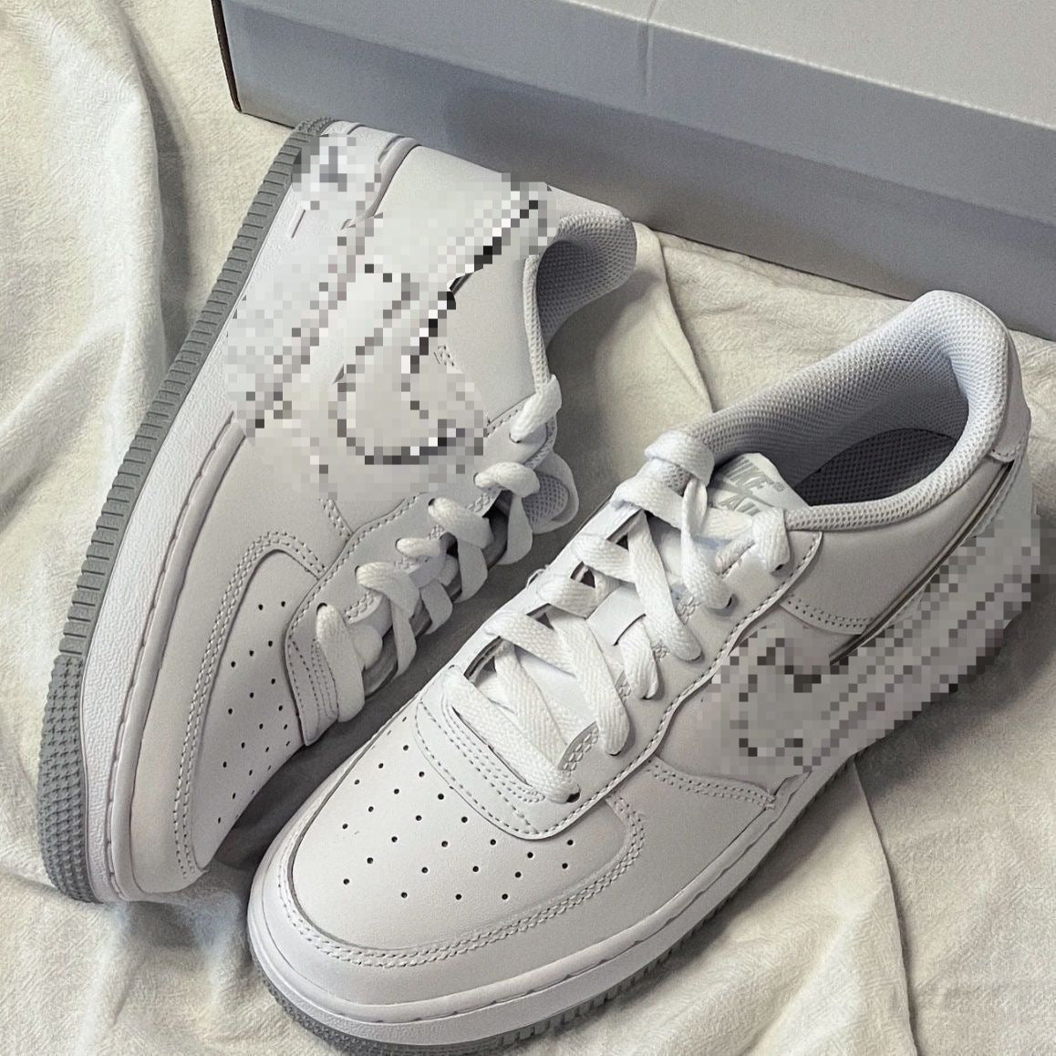 AF1 White and Grey Sneakers | Low Unisex Design