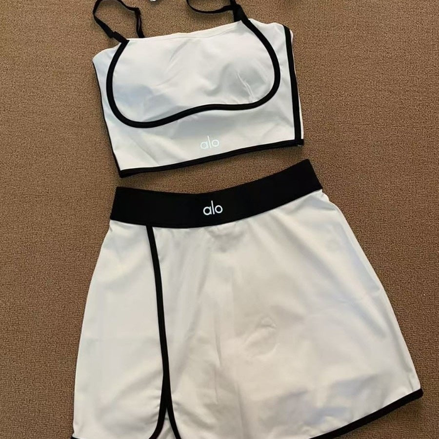 Conjunto de yoga para mujer, antiexposición y a prueba de descargas eléctricas, mono de yoga para correr al aire libre, mono de yoga fino de verano