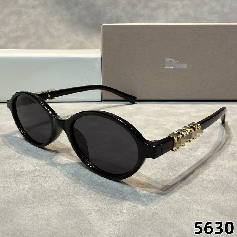 D Home 2026 Nuevas gafas de sol europeas y americanas INS Fashion, paneles unisex ovalados gafas de sol de estilo masculino de moda