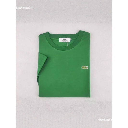 T-shirt a maniche corte con logo pesce ricamato e girocollo