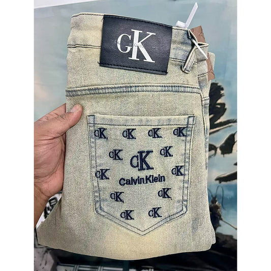 Calças de Ganga de Homem de Perna Larga | Moda Americana Casual 2026