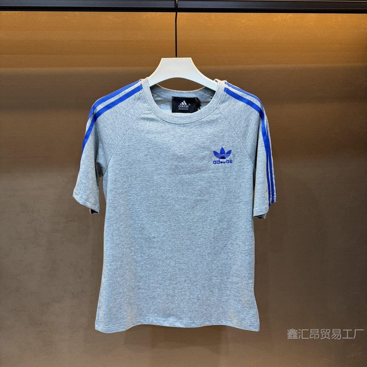 Camiseta de manga corta bordada trébol para verano para hombres y mujeres, 857 857 deportiva casual deportiva de cuello redondo