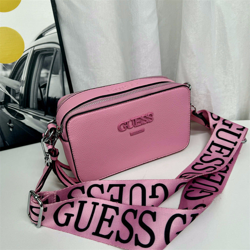 Bolso cruzado de mujer con patrón pequeño de lichi, bandolera de un solo hombro, moda de comercio exterior transfronterizo, bolso cuadrado pequeño, cartera nueva y de moda