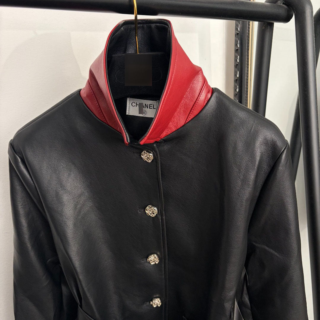 PU Jacket CHA | Long Sleeve and Fitted Waist