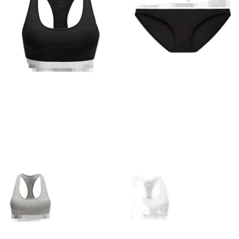 Conjunto de lencería para mujer, logo original υο, conjunto de braguitas en forma de I, conjunto de copas triangulares transpirables, cómodo