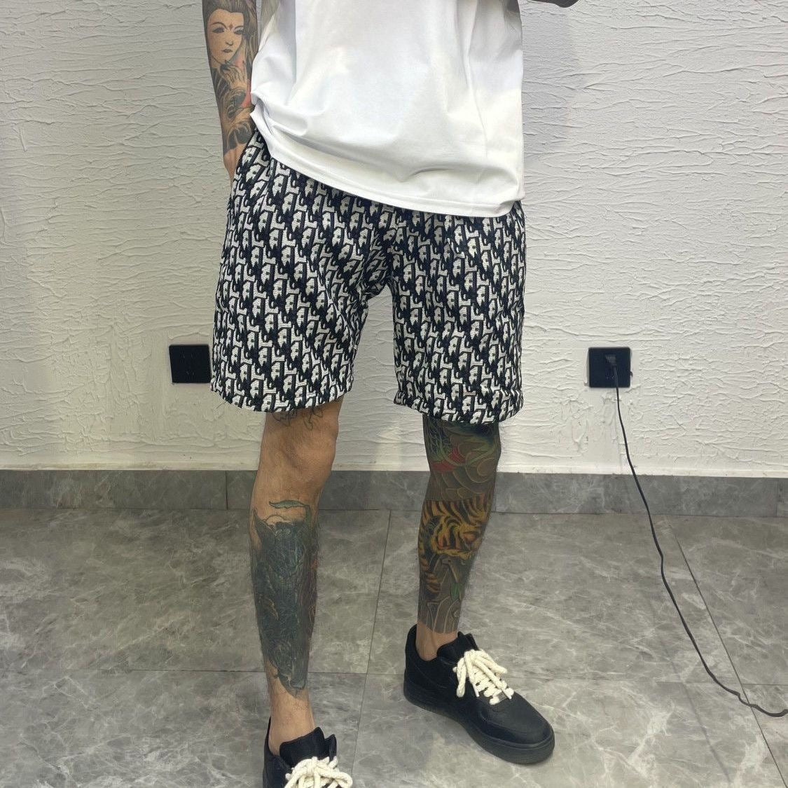 Pantalones Punk Estampado Completo | Playa | Hombre | Verano