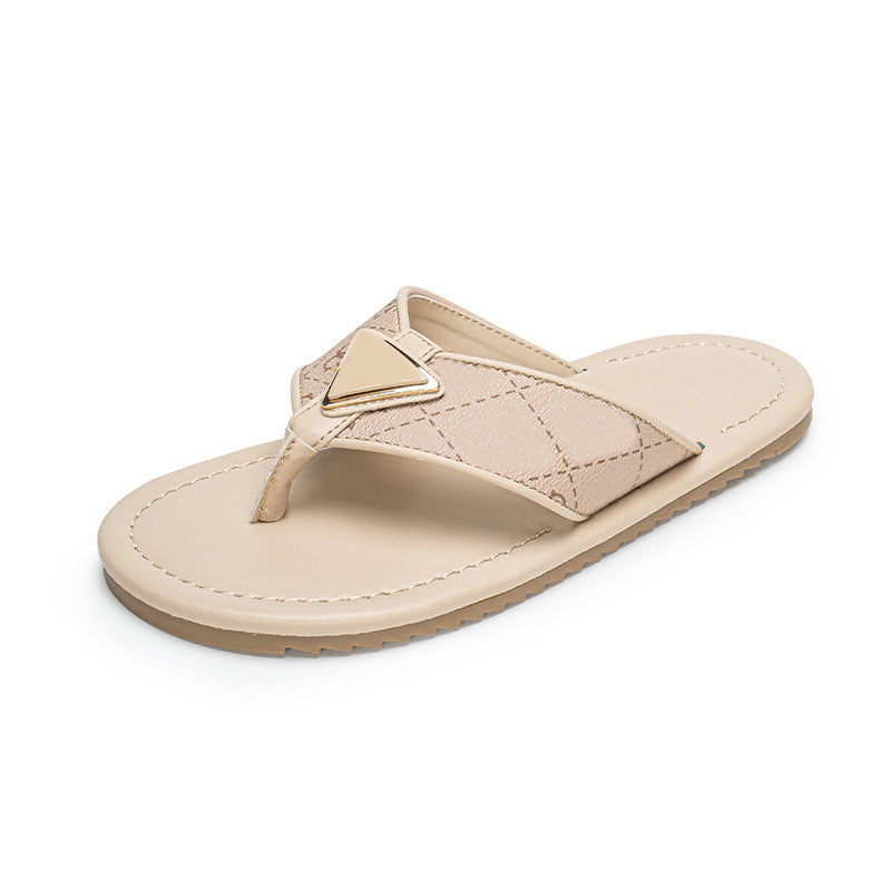 2025 Diseñadora de moda chanclas de playa, sandalias de mujer y zapatillas