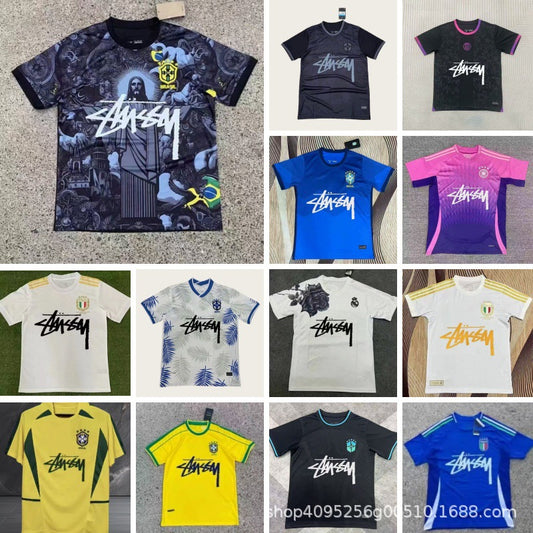 Venta al por mayor transfronteriza para Países Bajos, Alemania, Francia, Italia, Flamengo, Italia, envío gratuito para una camiseta de fútbol