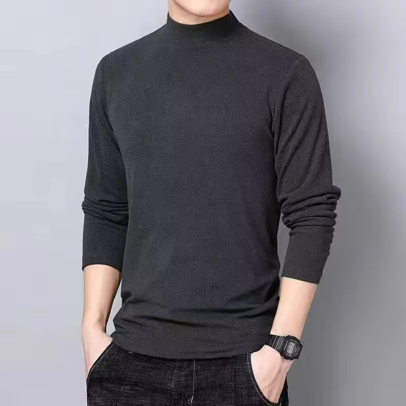 Camiseta Terciopelo Manga Larga Hombre | Moda Invierno