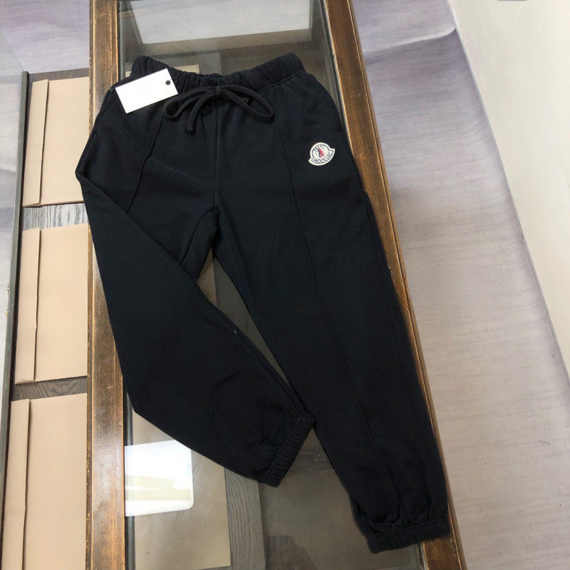 Nuevos pantalones de chándal originales de otoño e invierno de Mengkou Miao con gomas elásticas y pantalones de punta de moda de marca para hombre, pantalones rectos de pierna recta