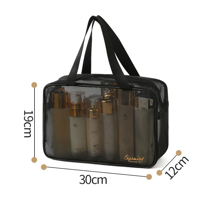 Bolsa Maquillaje Grande Portátil Mujer | Organizador Repelente Agua